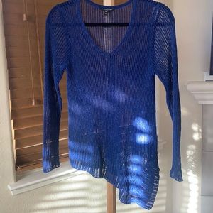 Eileen Fisher fishnet sweater